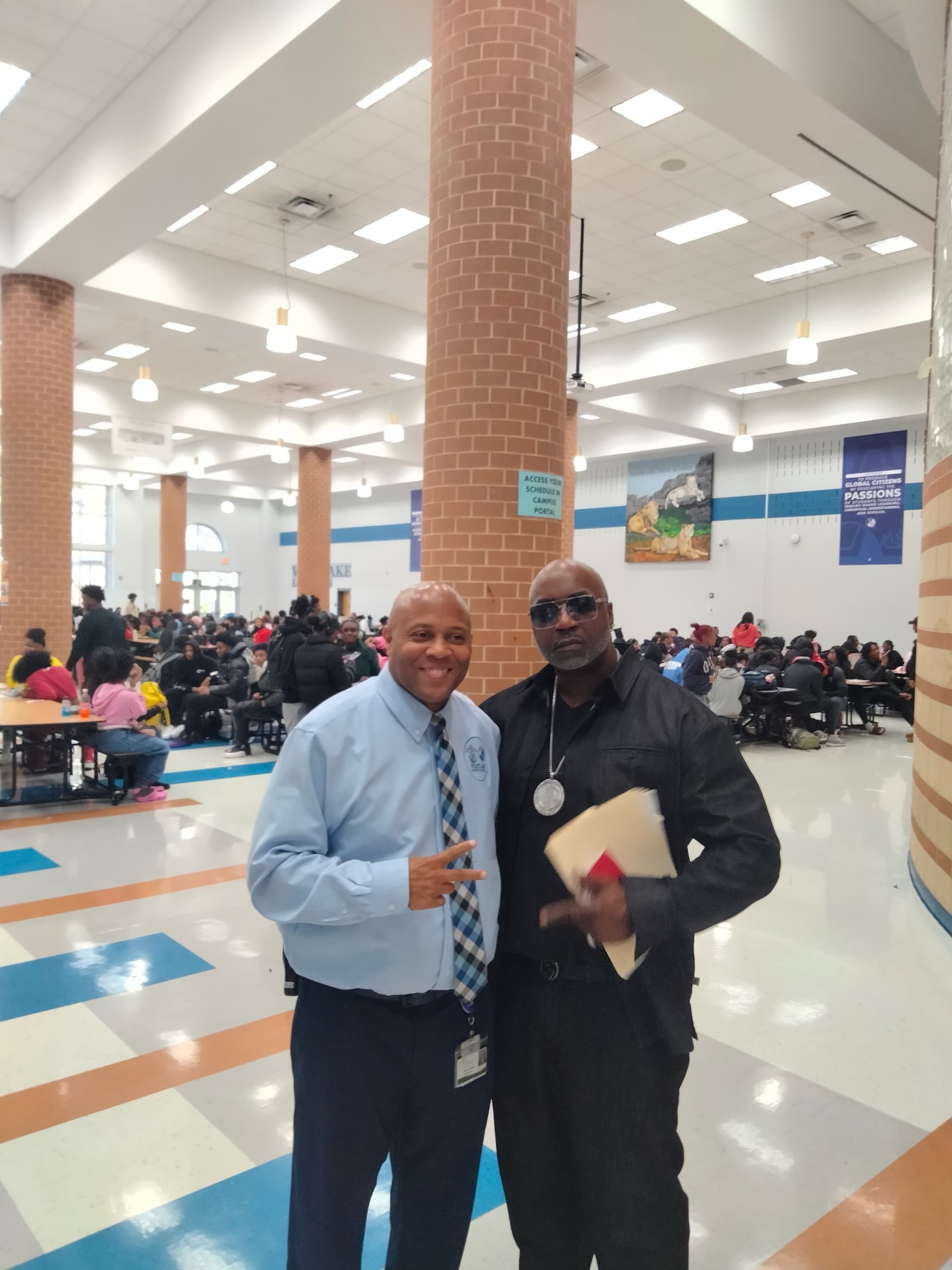 CEO of DeKalb County Schools Jarvis Adams with Jay Graham