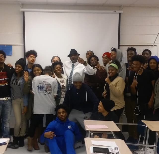 Jay Graham speaking at schools